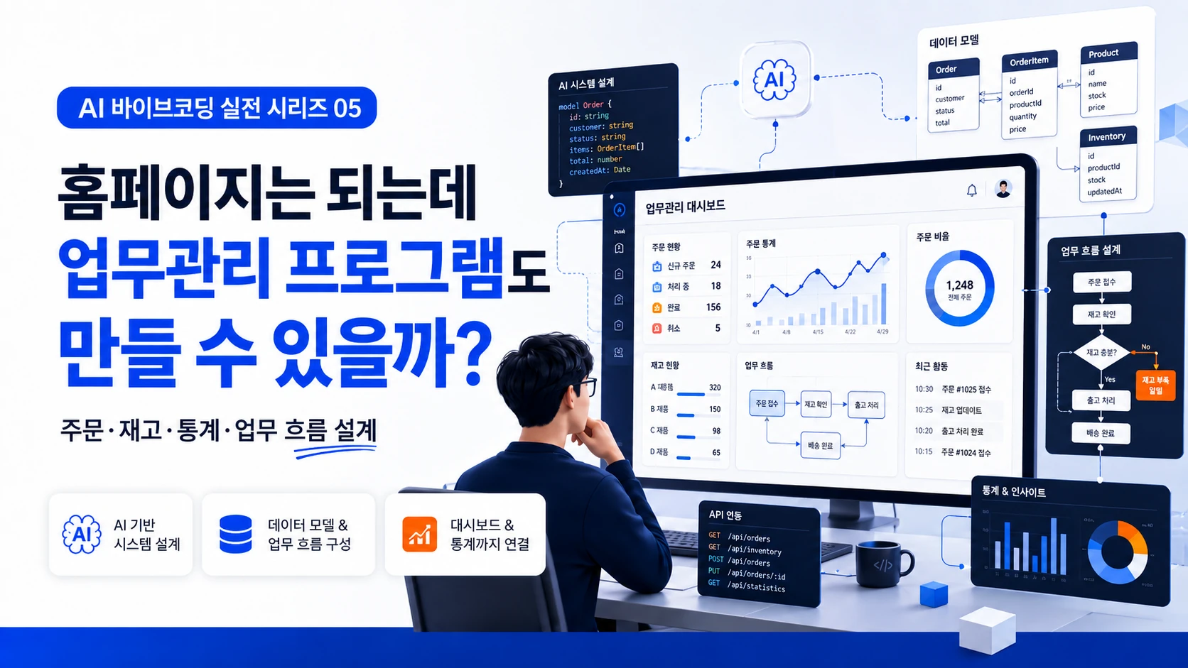 홈페이지는 되는데 업무관리 프로그램도 만들 수 있을까?